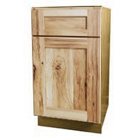Natural Hickory Shaker Kitchen Cabinets