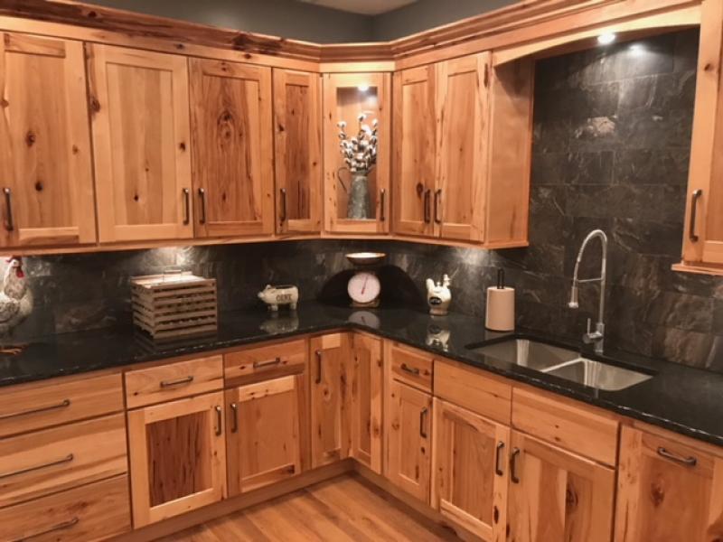 Carolina Hickory Kitchen Cabinets