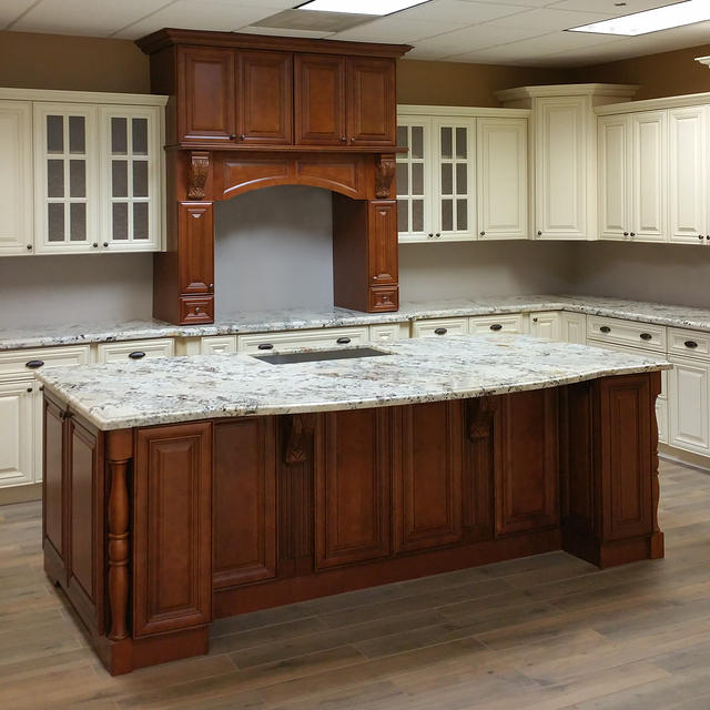 Burnished Brandy Kitchen Cabinets