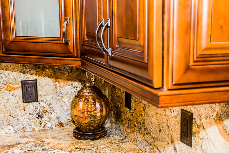 Burnished Brandy Kitchen Cabinets