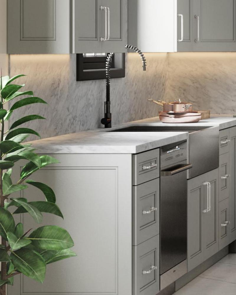 Gainsboro Gray Kitchen Cabinets