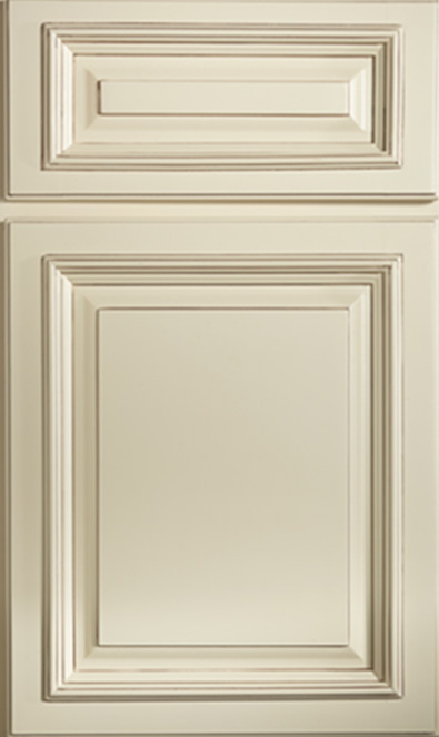 Maddox Lace White Kitchen Cabinets