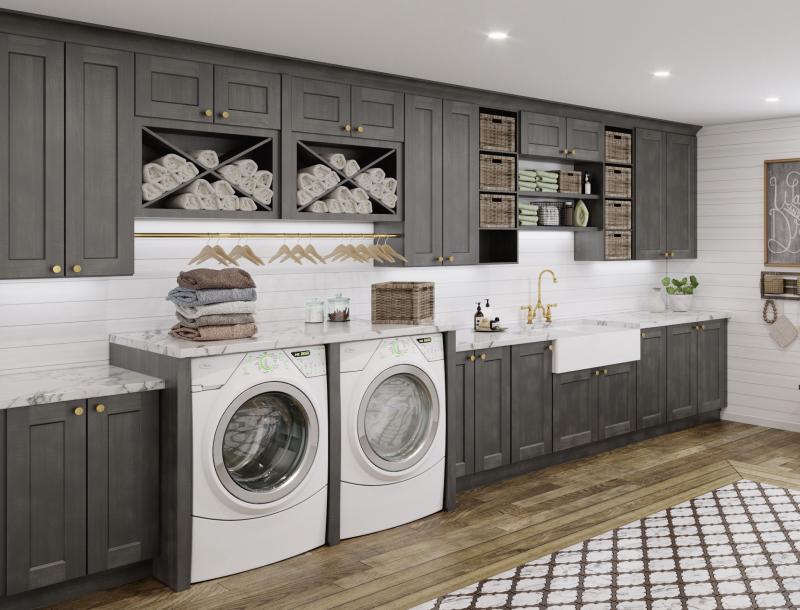 Cinder Shaker Kitchen Cabinets