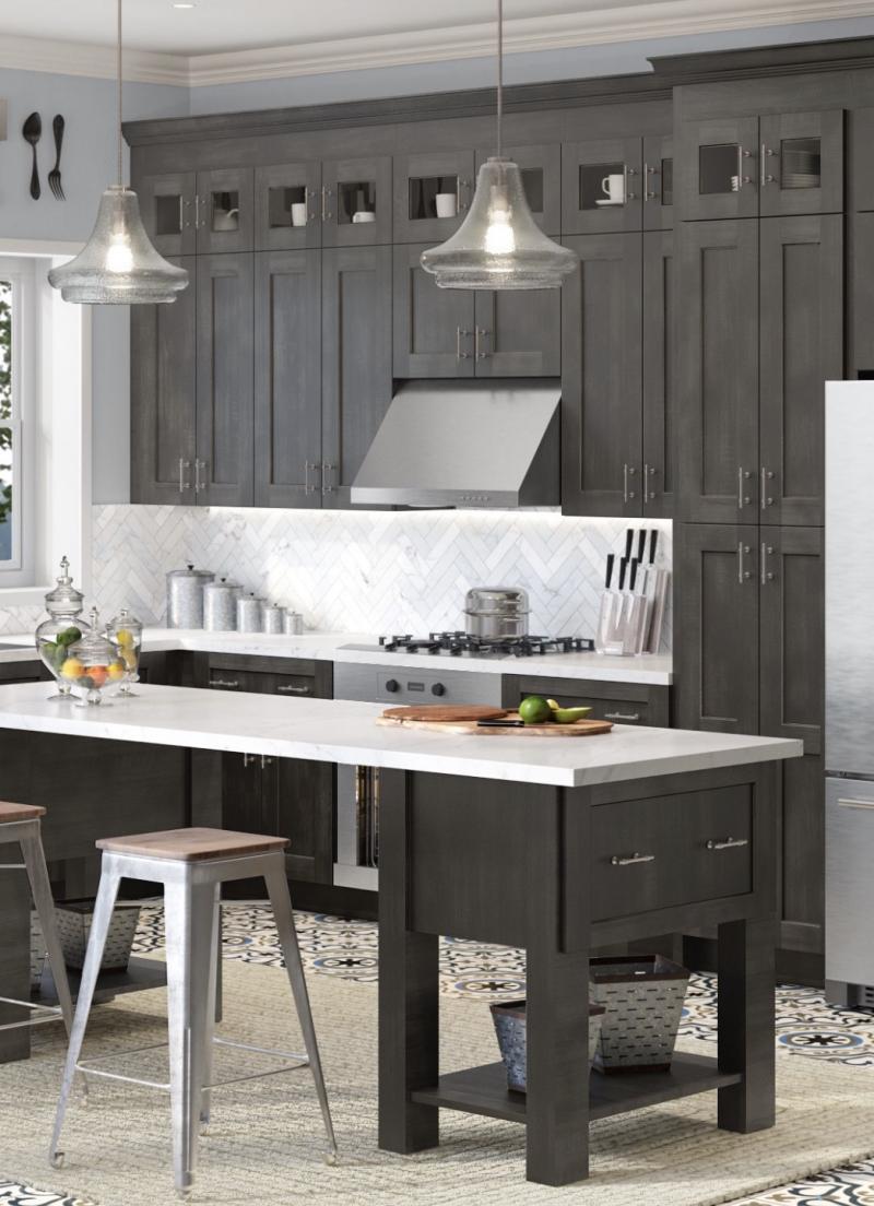 Cinder Shaker Kitchen Cabinets