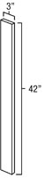 Elegant White Shaker 3" x 42"  Wall Filler