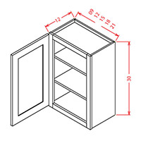 Elegant White Shaker 15" x 30" Wall Cabinet