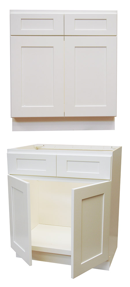 Elegant White Shaker 30" Vanity