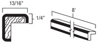 Carolina Hickory 8' Outside Corner Molding