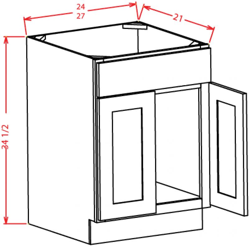 Carolina Hickory 24" Vanity