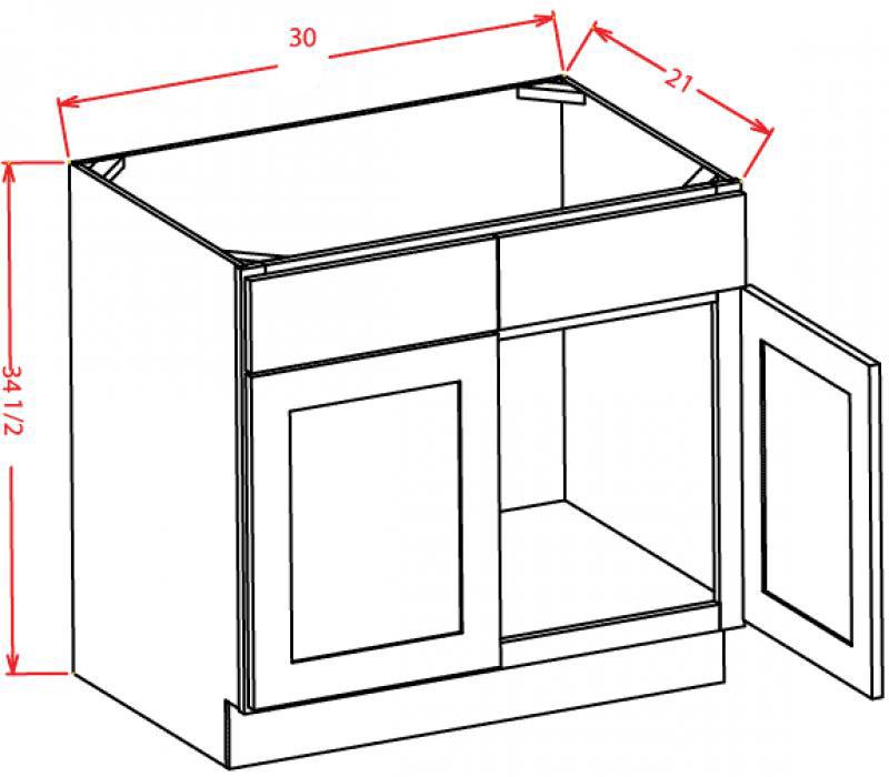 Carolina Hickory 30" Vanity