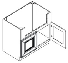 Sable Shaker Farm Sink Base Cabinet 36"