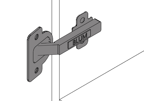 Gloss White Regular Frameless Cabinet Blum Hinge