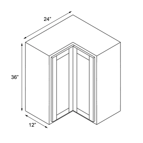 Ambrose Raised Panel Wall Easy Reach Cabinet - 24"W x 36"H