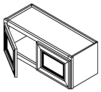 Sable Shaker Wall Cabinet 30" X 12"