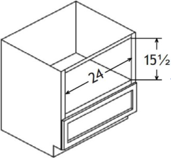 West Highland Base Built In Microwave Cabinet 27"