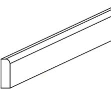 Gainsboro Gray Scribe Molding 3/4" X 1/4" X 96"