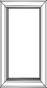 Ostland White Dummy Wall Door 12" X 42"