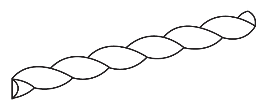 Gladwyne Slab Rope Moulding 96" L