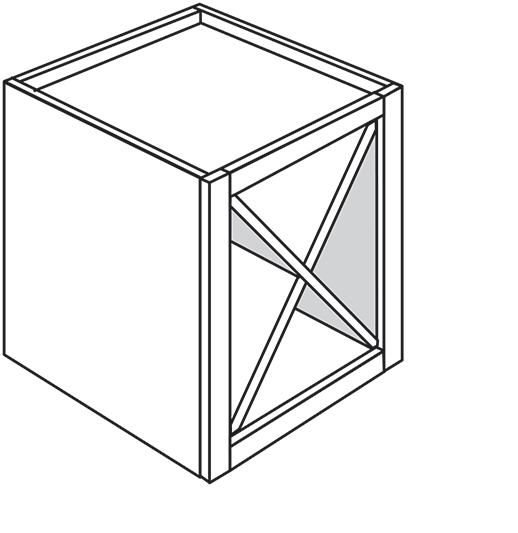 Gladwyne Slab X Wine Rack 18"W x 18"H