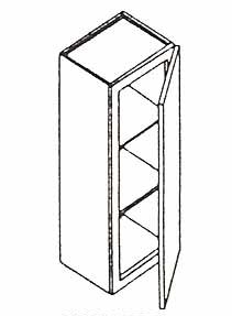 Smokey Grey Wall Cabinet 15" X 30"