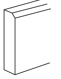 Villanova Slab Shaker Furniture Base Moulding 4.5"H x 96" L