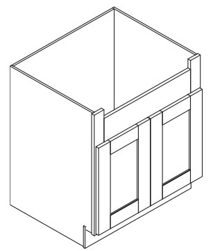 Cinder Shaker Farm Sink Base 36"