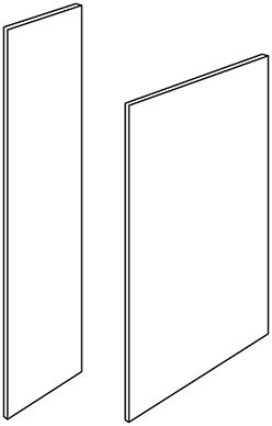 Radnor Slab Base Skin 1/4" x 24"W x 34 1/2"H