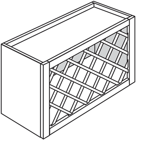 Newtown Shaker Wine Rack 30"W x 15"H