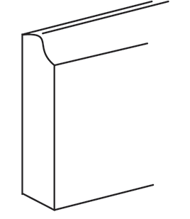 Newtown Slab Traditional Furniture Base Moulding 4.5"H x 96" L