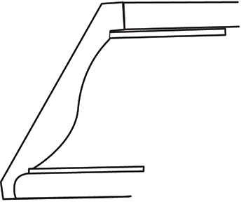 Gladwyne Raised Traditional Crown Moulding 2 1/8"H x 96" L