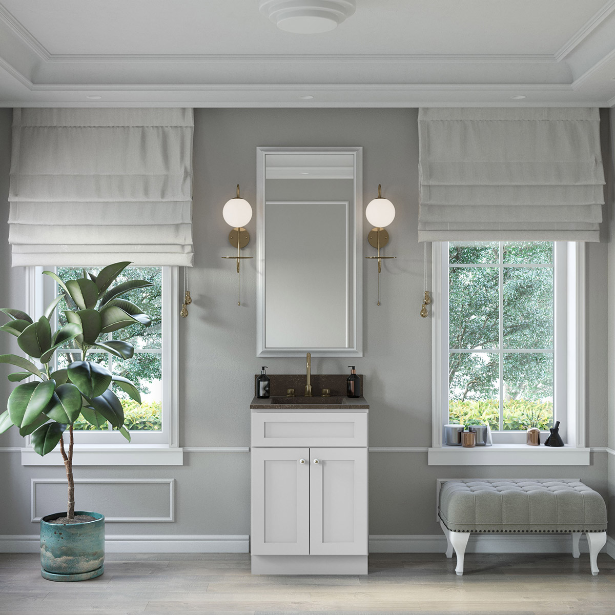 Weston White Shaker 24" Vanity