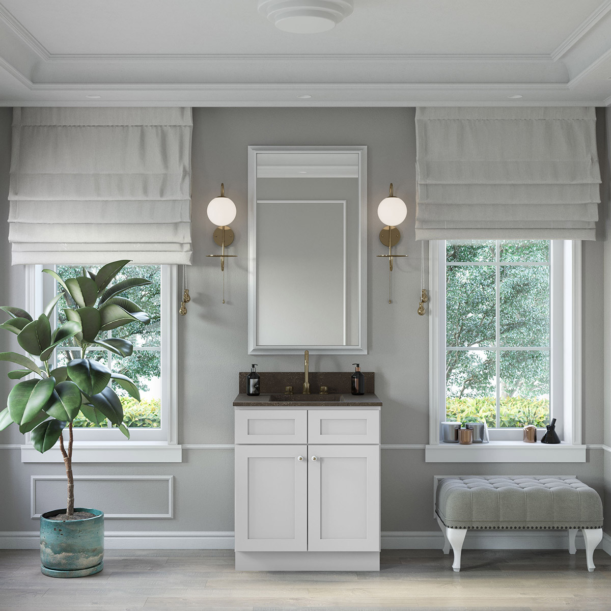 Weston White Shaker 30" Vanity