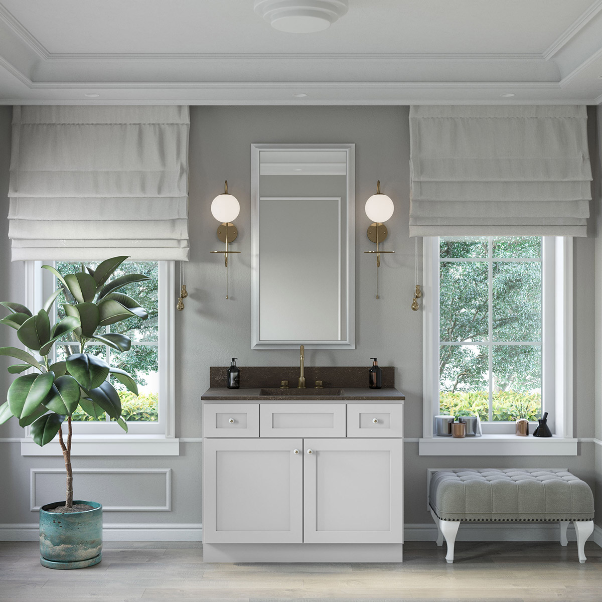 Weston White Shaker 42" Vanity