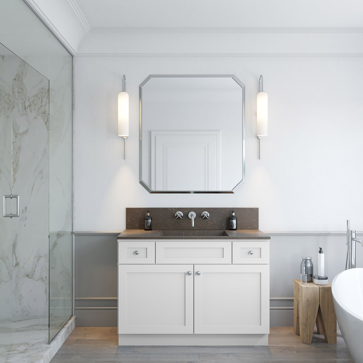 Weston White Shaker 48" Vanity