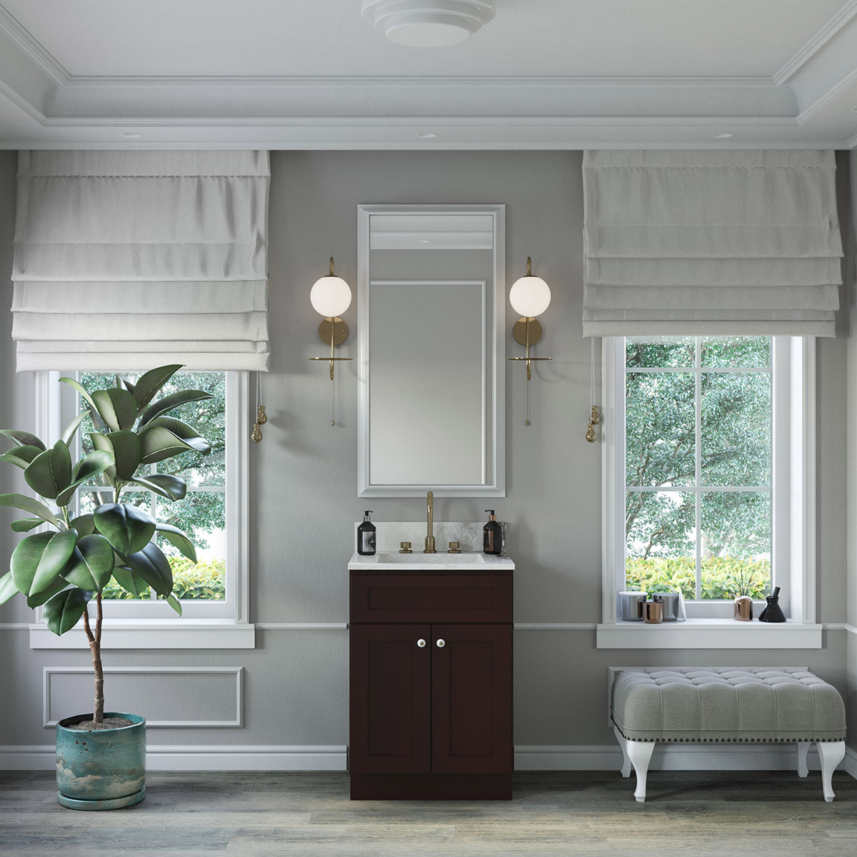 Weston Espresso Shaker 24" Vanity