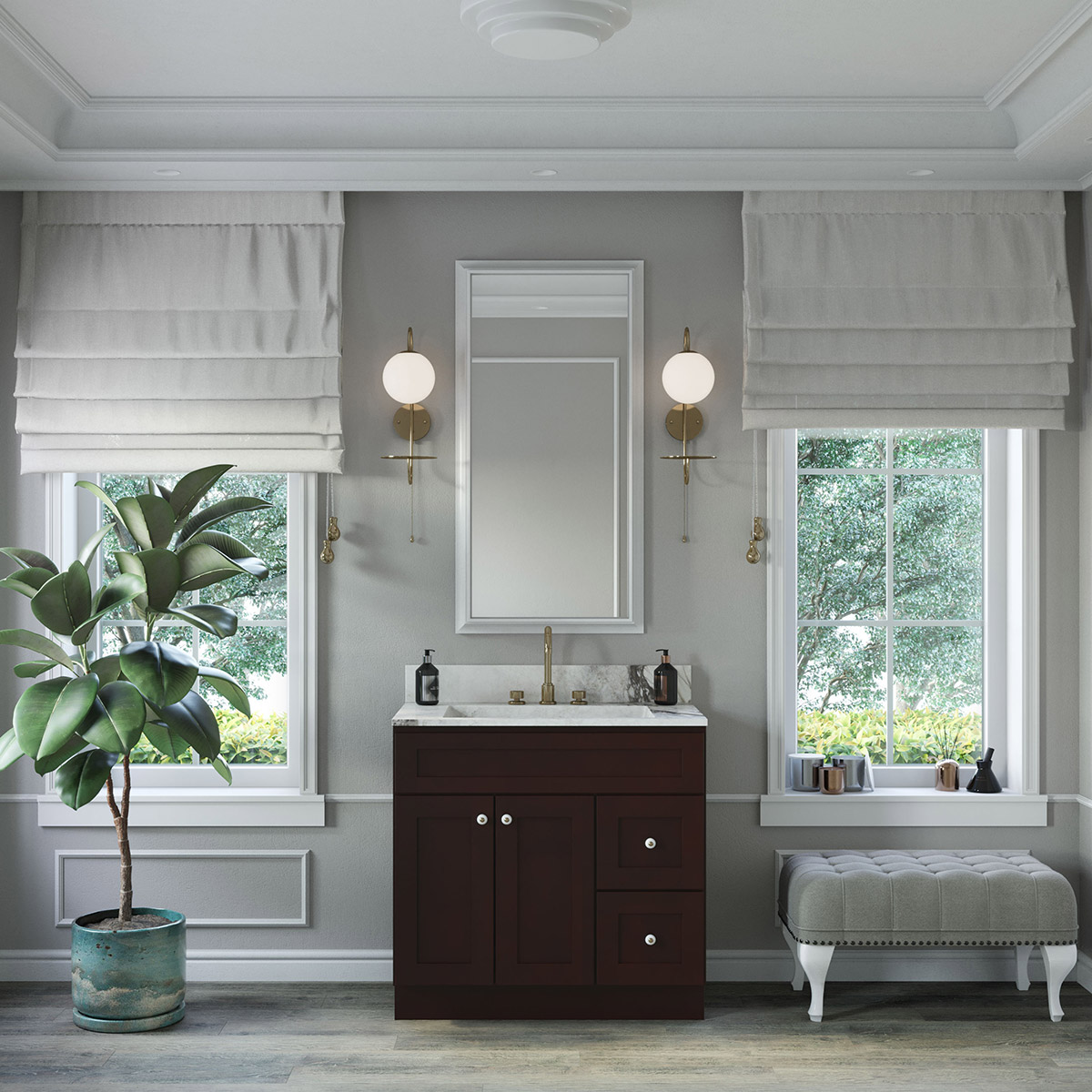 Weston Espresso Shaker 36" Vanity #2