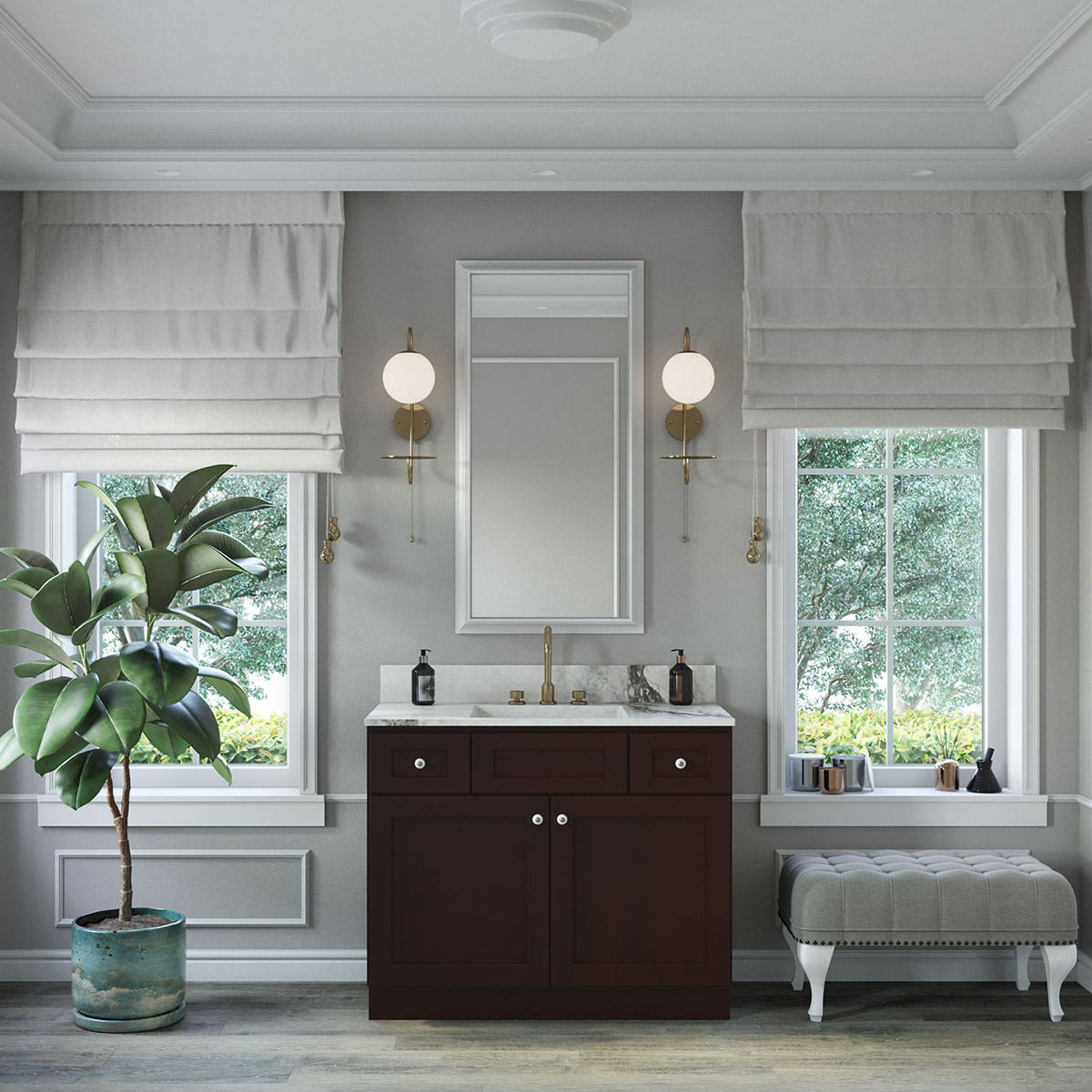 Weston Espresso Shaker 42" Vanity