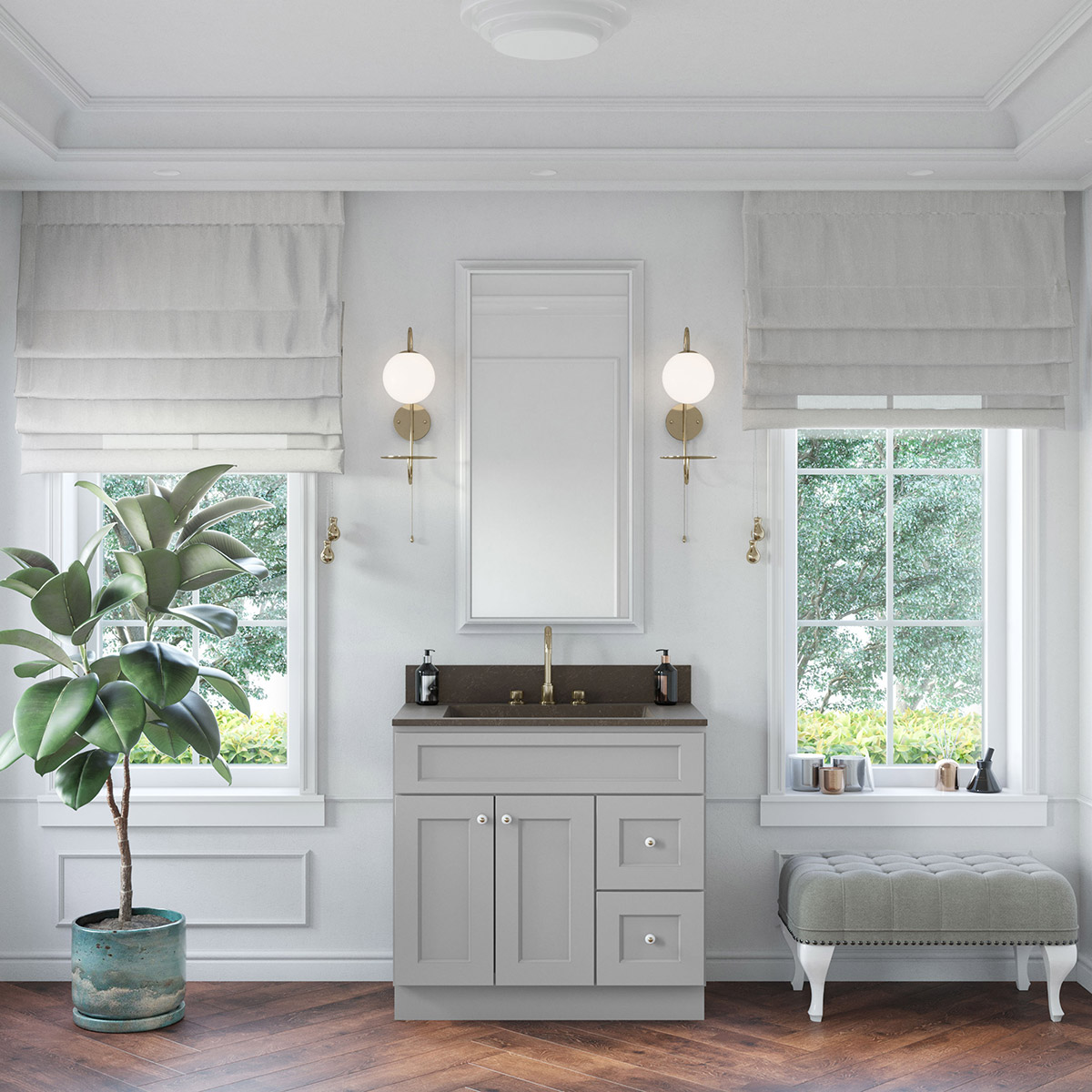 Florence Grey Shaker 36" Vanity #2