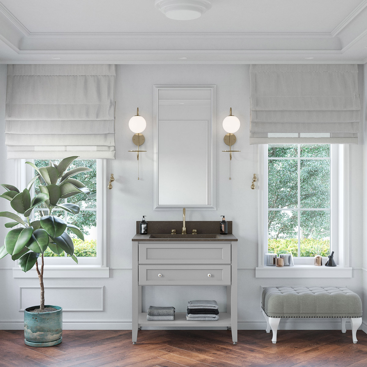 Florence Grey Shaker 36" Vanity #3