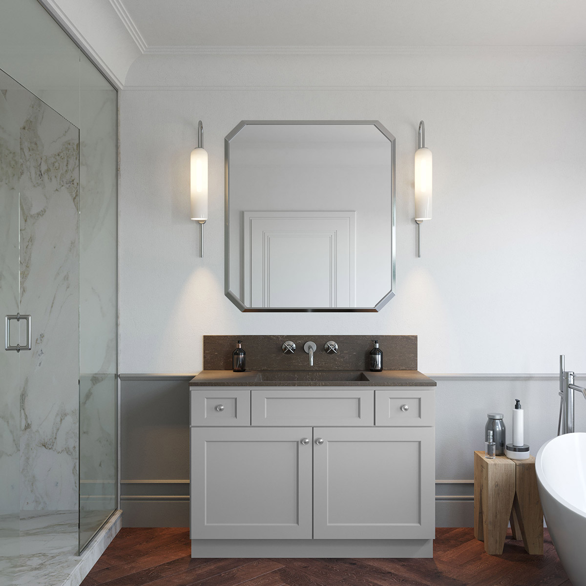 Florence Grey Shaker 48" Vanity