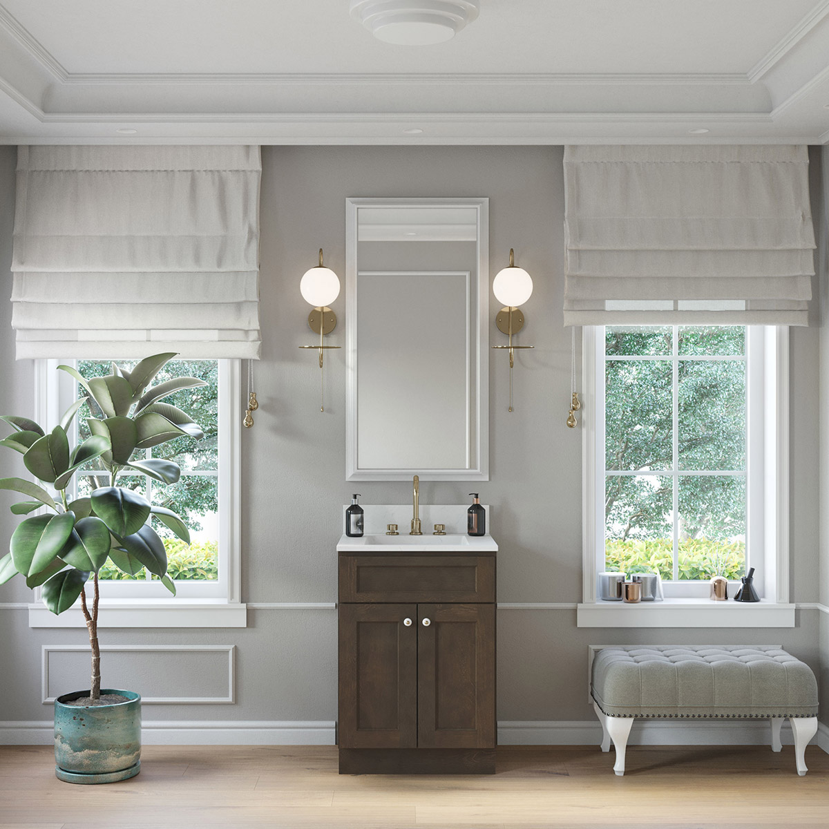 Florence Slate Shaker 24" Vanity