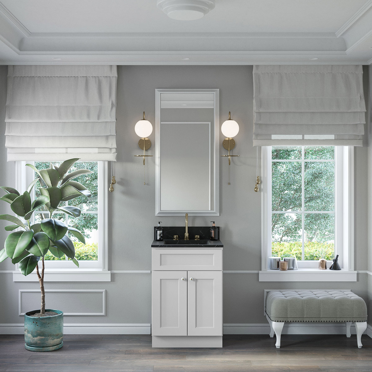 Florence White Shaker 24" Vanity