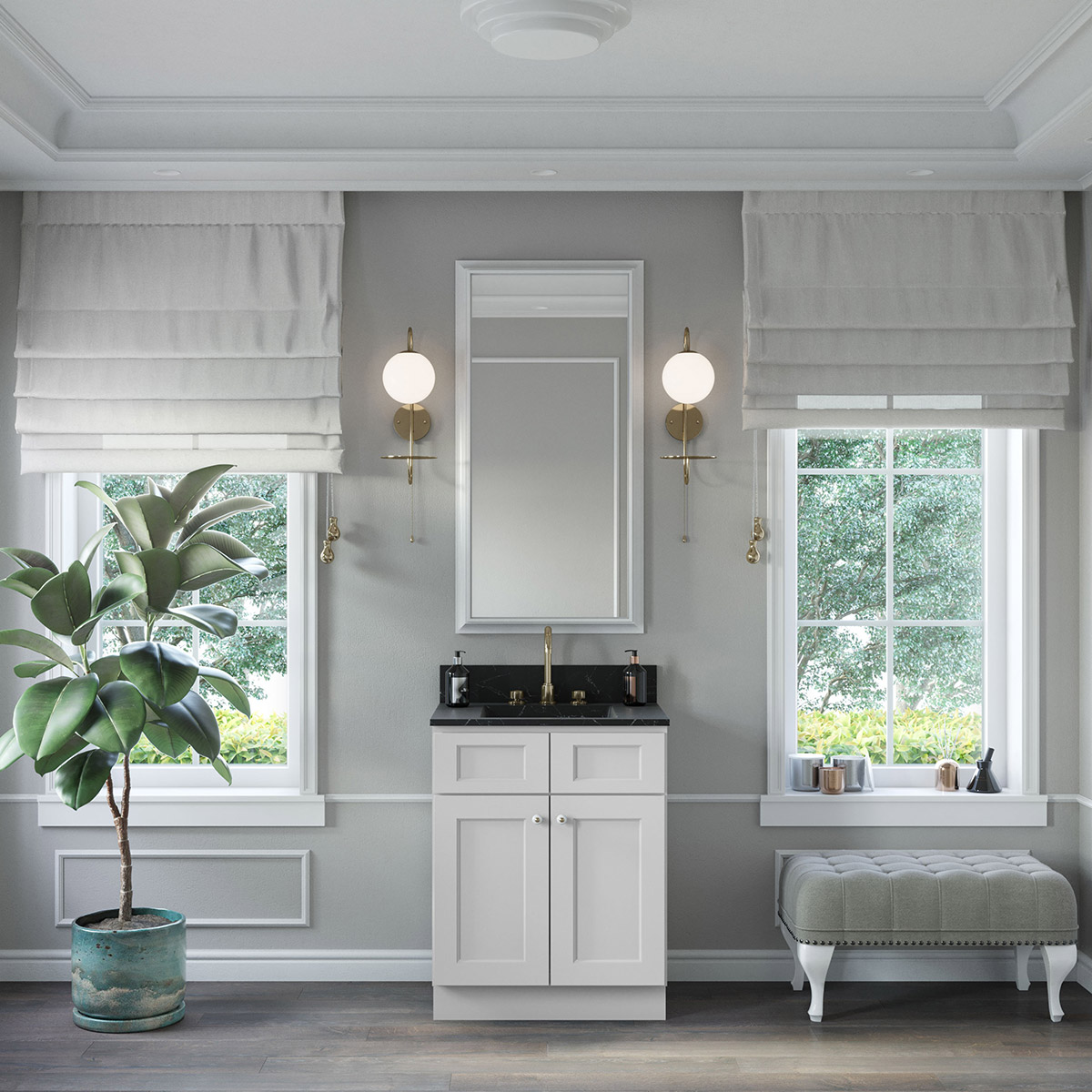 Florence White Shaker 27" Vanity