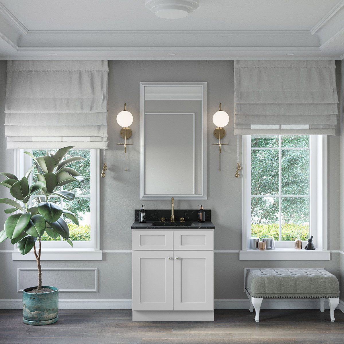 Florence White Shaker 30" Vanity