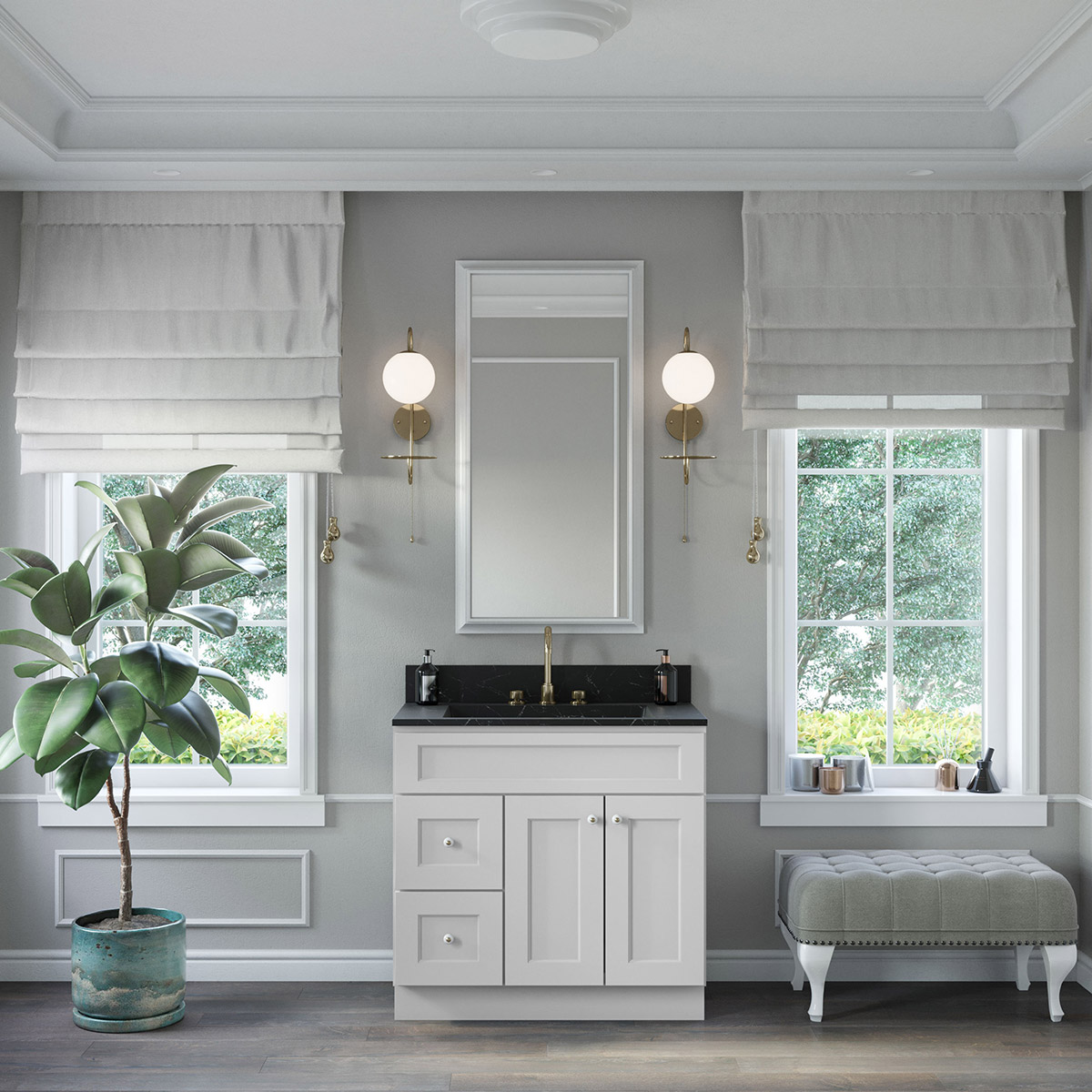 Florence White Shaker 36" Vanity