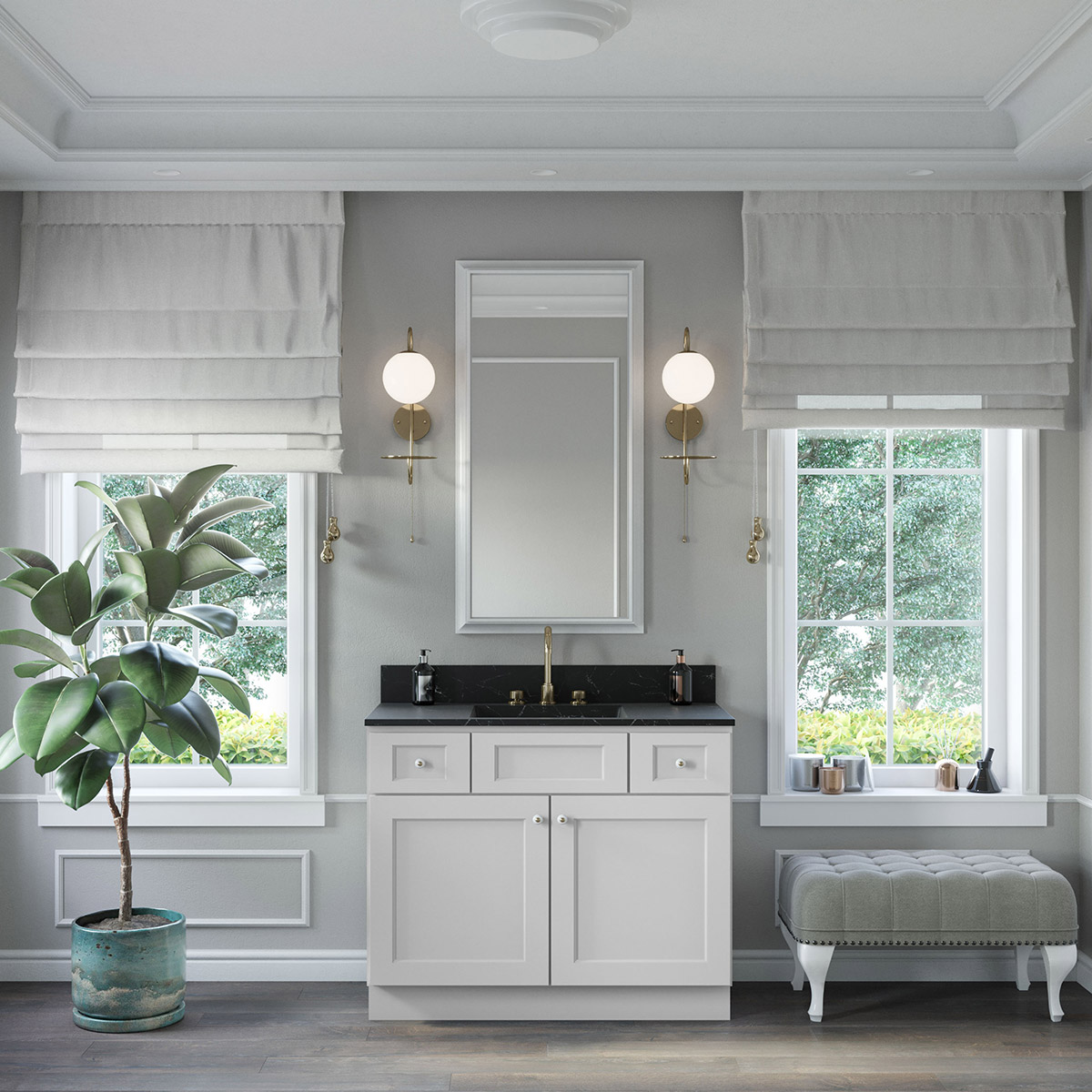 Florence White Shaker 42" Vanity