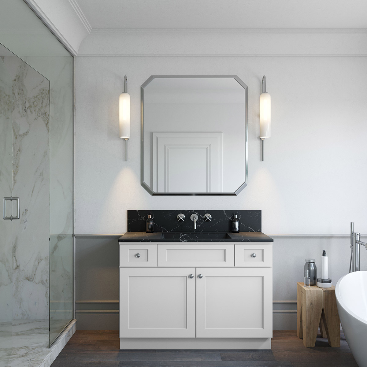 Florence White Shaker 48" Vanity