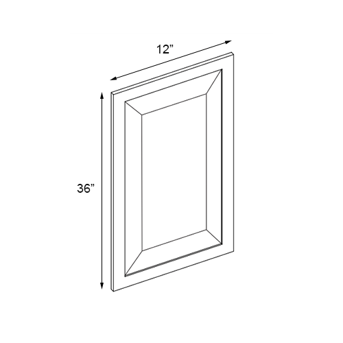 Grizzly Shaker Decorative Wall Panel - 12" W x 36" H