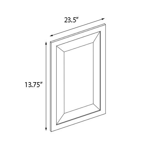 Grizzly Shaker Decorative Wall Panel - 24" W x 15" H