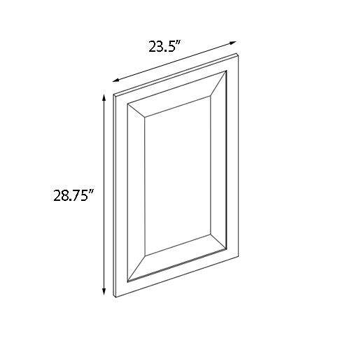 Grizzly Shaker Decorative Wall Panel - 24" W x 30" H